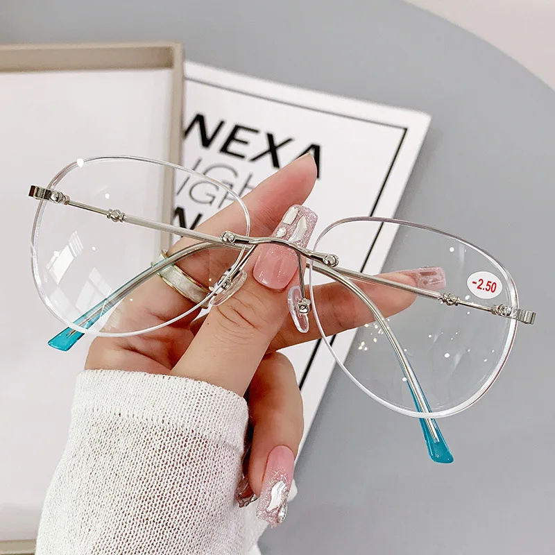 Sleek Frameless Progressive Prescription Glasses for Men - Trendy & Classic Design