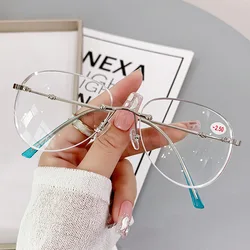 Sleek Frameless Progressive Prescription Glasses for Men - Trendy & Classic Design (Silver)