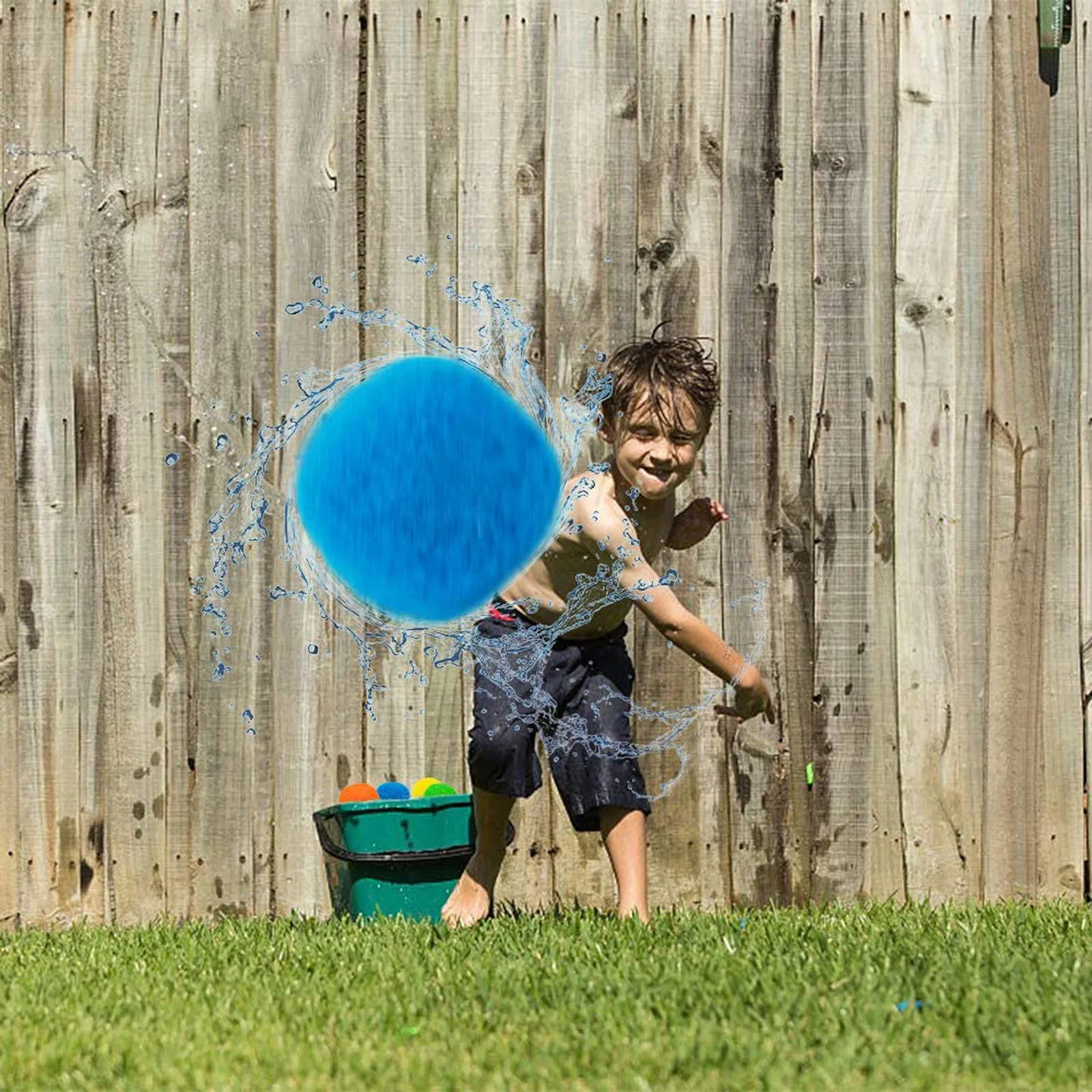 10-20pcs Reusable Water Balls Water Splash Beach Balls Absorbent Cotton Soaker Bomb Outdoor Pool Beach Summer Party Toys