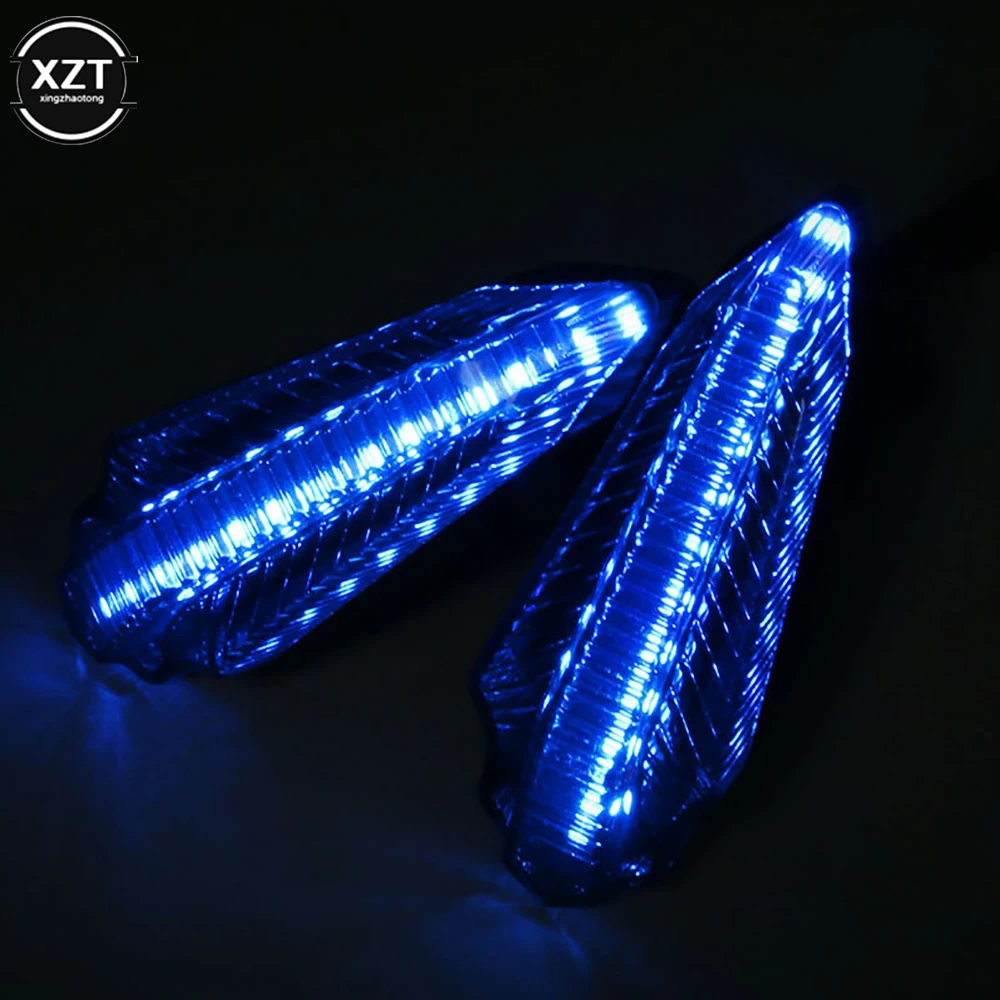 

2pcs Universal Motorcycle LED Turn Signal Electric Vehicle Warning Light Water Turn Direction Tight Corner Light Direction Light