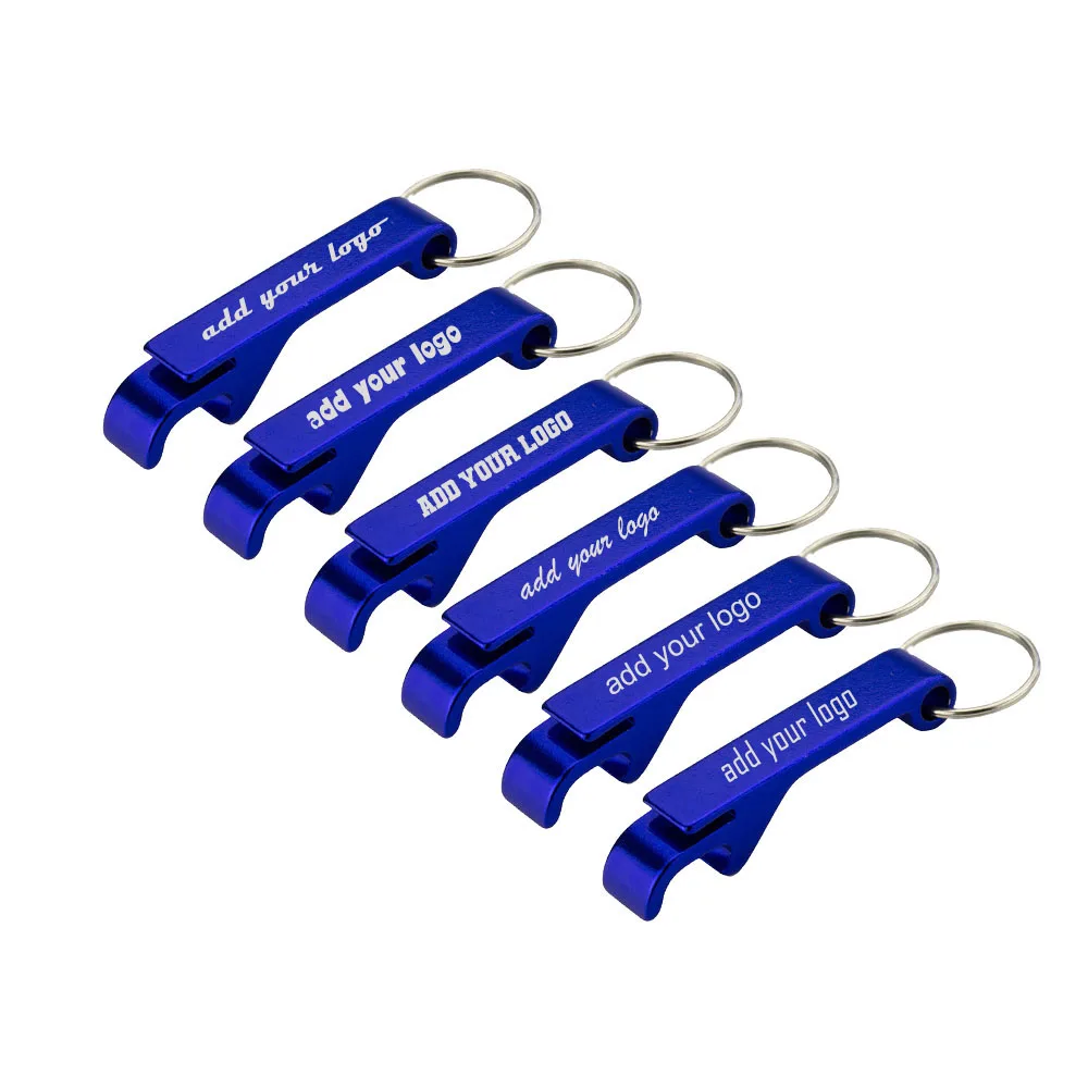 Personalized Bottle Opener Keychain Bulk Custom Logo Text Beer