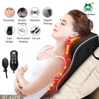 Newest Remote Control Car Home Dual Use Massage Pillow Protable Neck Back Shoulder Waist Massager Air Pressure Kneaing Shiatsu