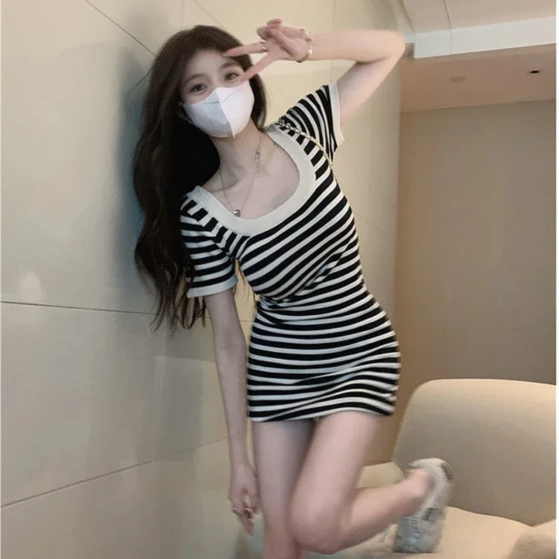 Woman Dress Short Dresses for Women 2025 Mini Clothes Sensual Sexy Bodycon  Tight Night Club Cheap Casual New In Trendy Retro X G - AliExpress 200000345