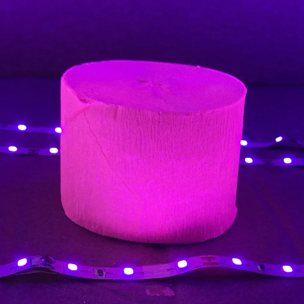 Blacklight Party Streamers Decor Glow Crepe Paper UV Reactive Fluorescent  Neon Paper Glow Wedding Birthday Neon Fiesta Decoratio - AliExpress