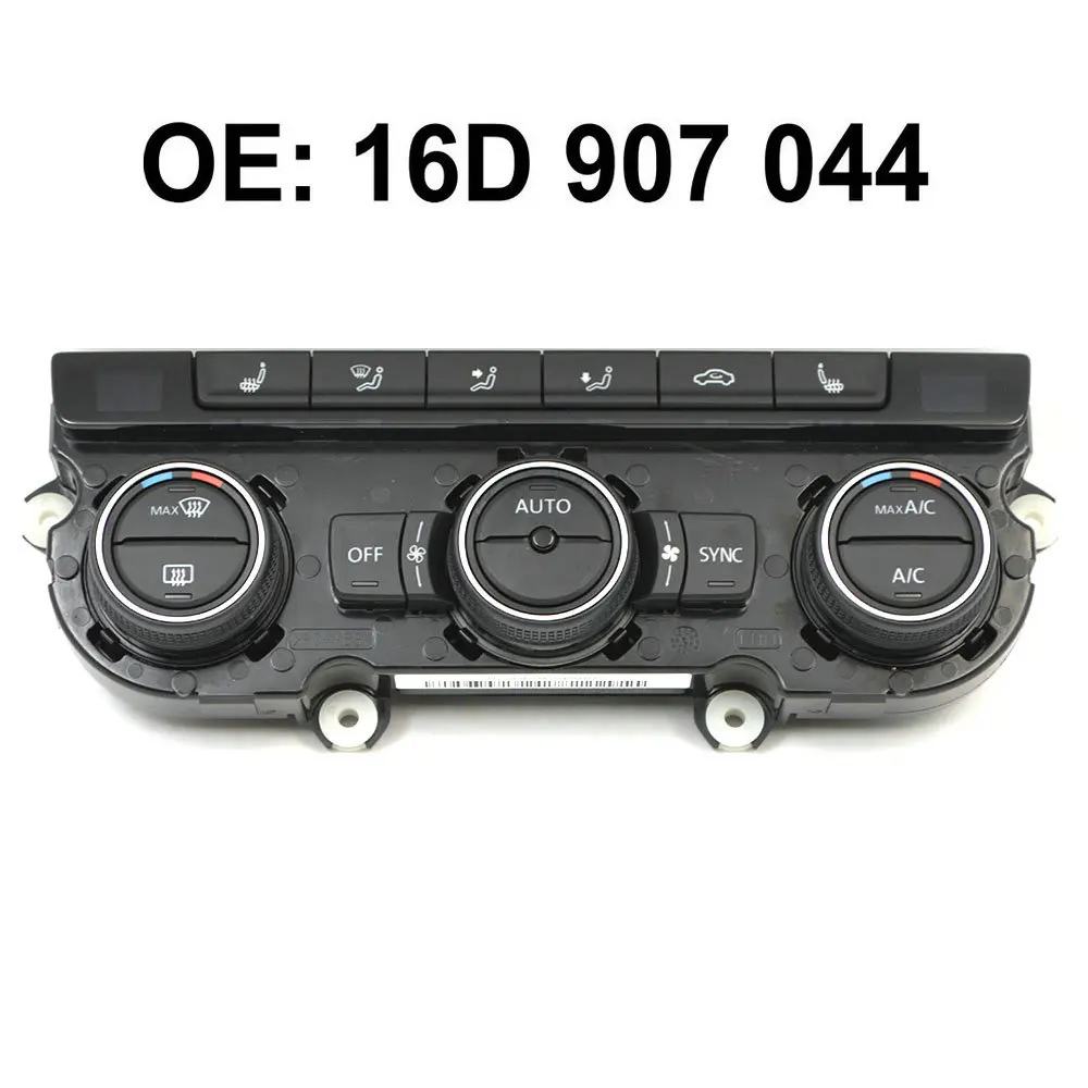 

Digital display temperature Air Condition Control Switch Panel AC Seat Heater kli for Jetta MK6 2012-2017 16D907044