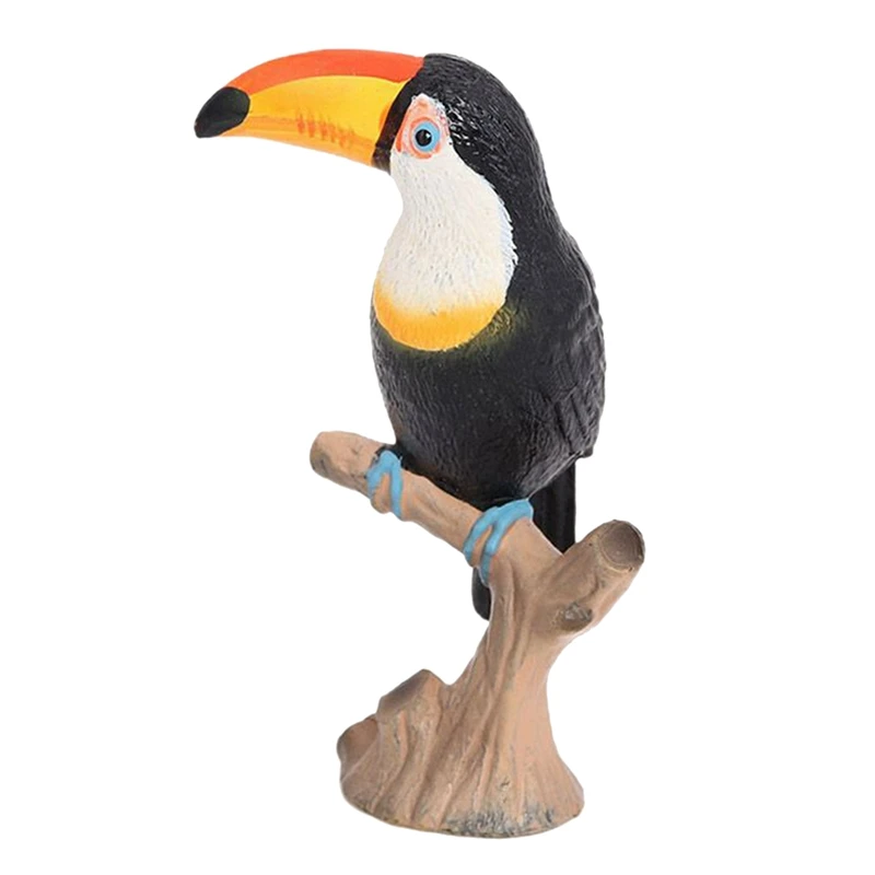 

Искусственная фигурка Toucan, модель игрушки, креативные настольные украшения, коллекция, для дома и офиса, фотоподарок