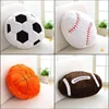 Creative Football Pillow Birthday Gift Cushion Doll  Floor Cushion  Chair Cushion Simulated Basketball Plush Toy Cushion 1