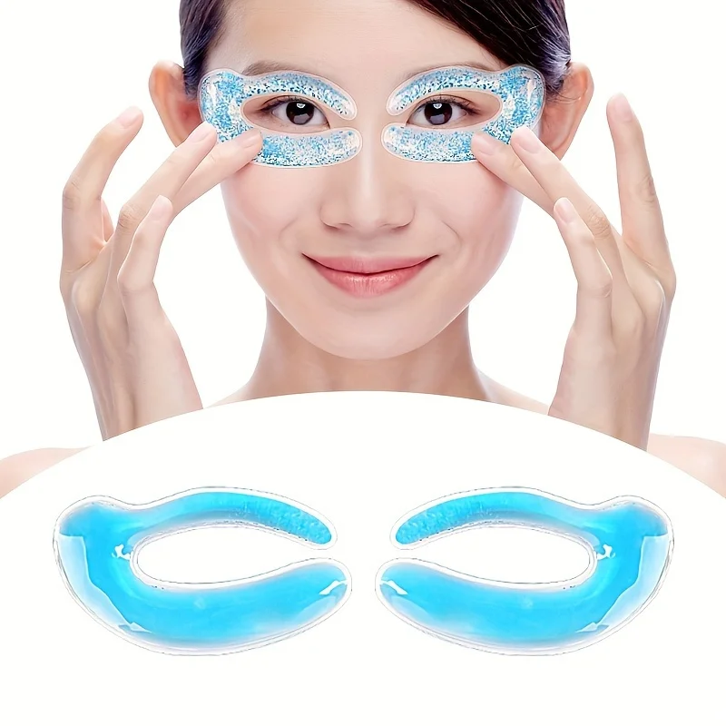 Cold Compress Gel Eye Patch Physical Cooling Double Eyelid Eye Cold & Hot Compress Facial Care Tool for Beauty and Personal Care