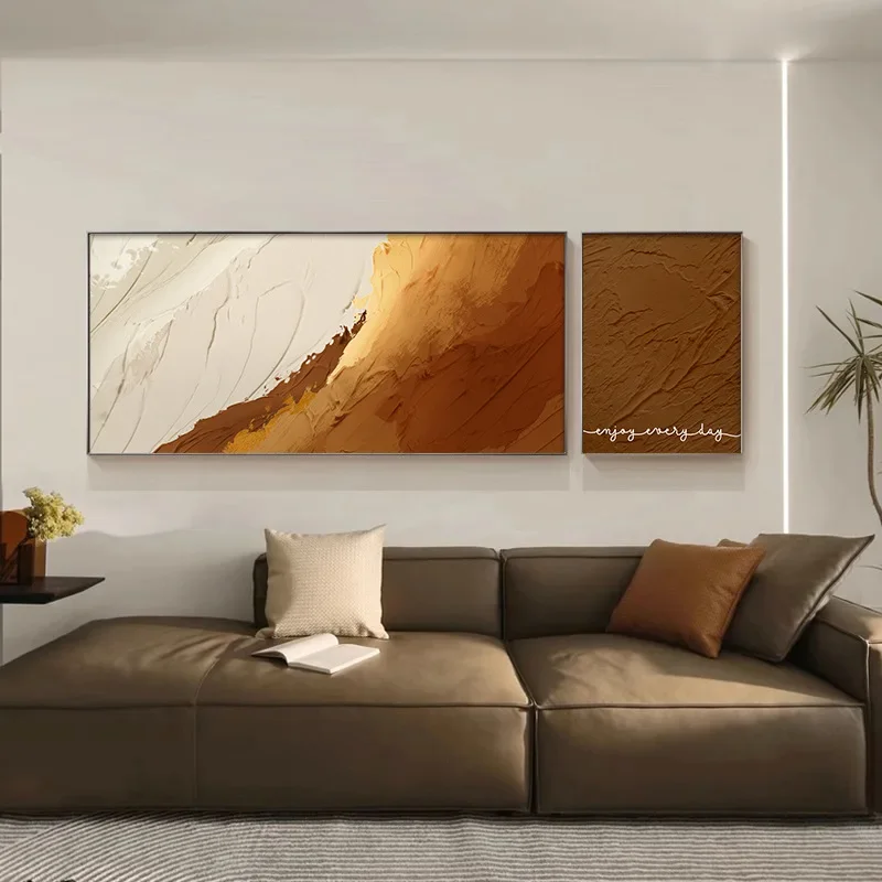 

2484571 Landscape painting hanging painting sofa background wall decoration entry porch oil painting