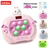 999 Level Electronic Pop Quick Push Bubbles Game Machine Toys Kids Handheld Game Console Whac-A-ole Squeeze Relief Toys Gifts 1