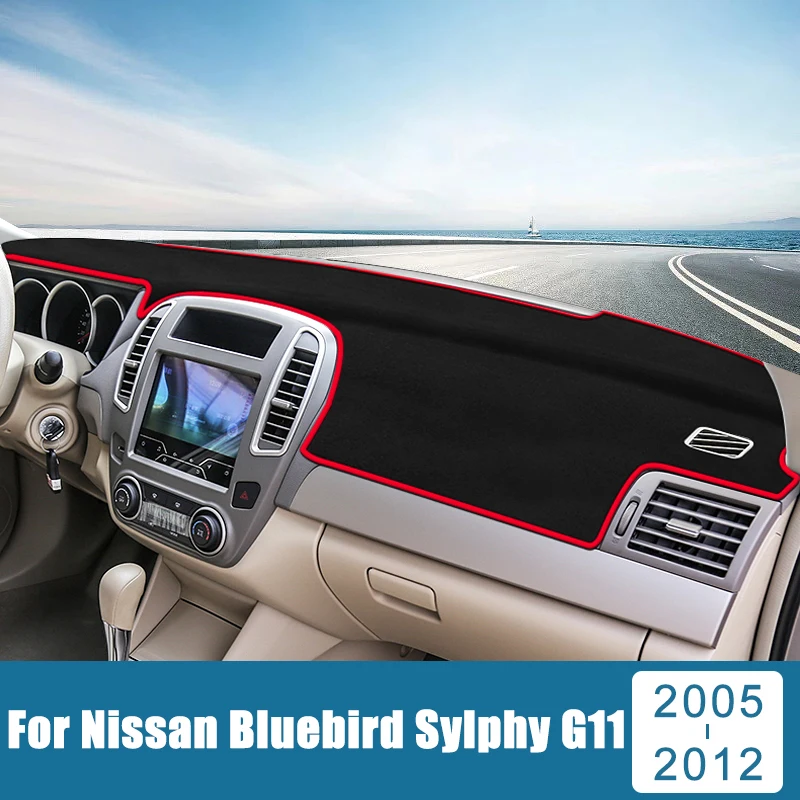 

Car Accessories For Nissan Sylphy G11 2005 2006 2007 2008 2009 2010 2011 2012 Dashboard Cover Avoid Light Pad Anti-UV Carpet Mat