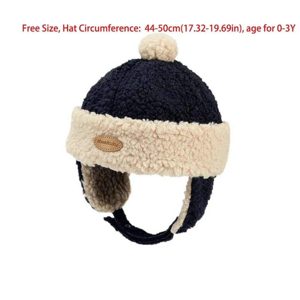 Lamb Down Winter Hat for Kids Boys Girls