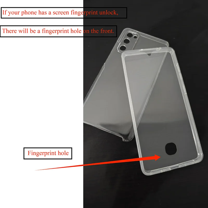 Crystal Clear Dual-Sided Shockproof Phone Case with Enhanced Protection