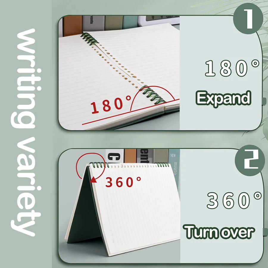 Colorful Transparent Loose-Leaf Notebook Set - Cute Stationery