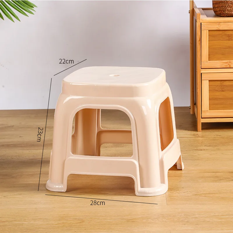 

HH368 plastic stool thickened chair simple style outdoor conference house stool can stack resistance and fall