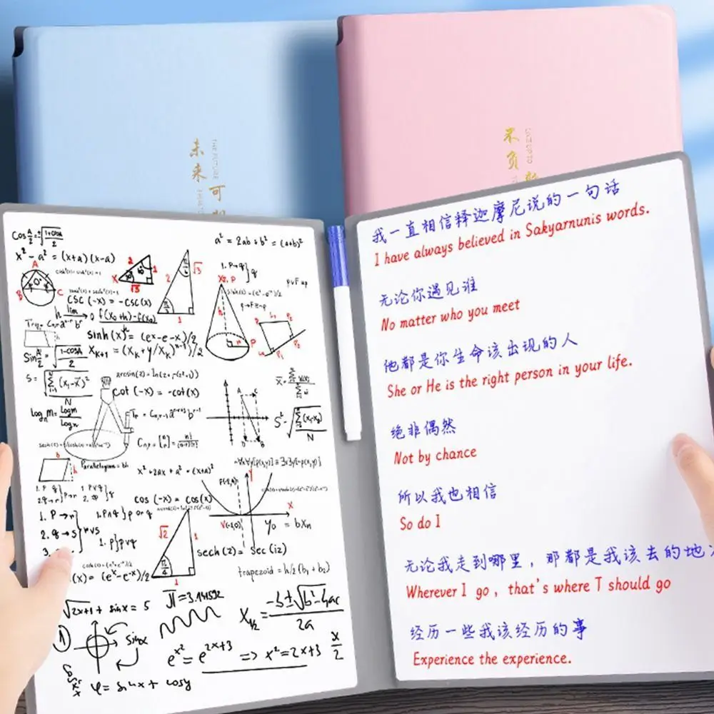 Erasable Waterproof Portable Whiteboard Notebook for Students and Office Use