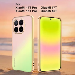 Sunset Gradient Electroplated Color Shockproof Phone Case for POCO M8 Pro (Pink Green)