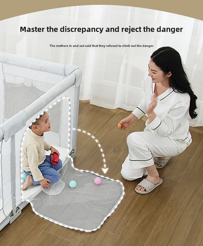 Baby Playpen Children Do Not Need To Install Convenient Fence Indoor Foldable Baby Play Fence Multi-functional Protective