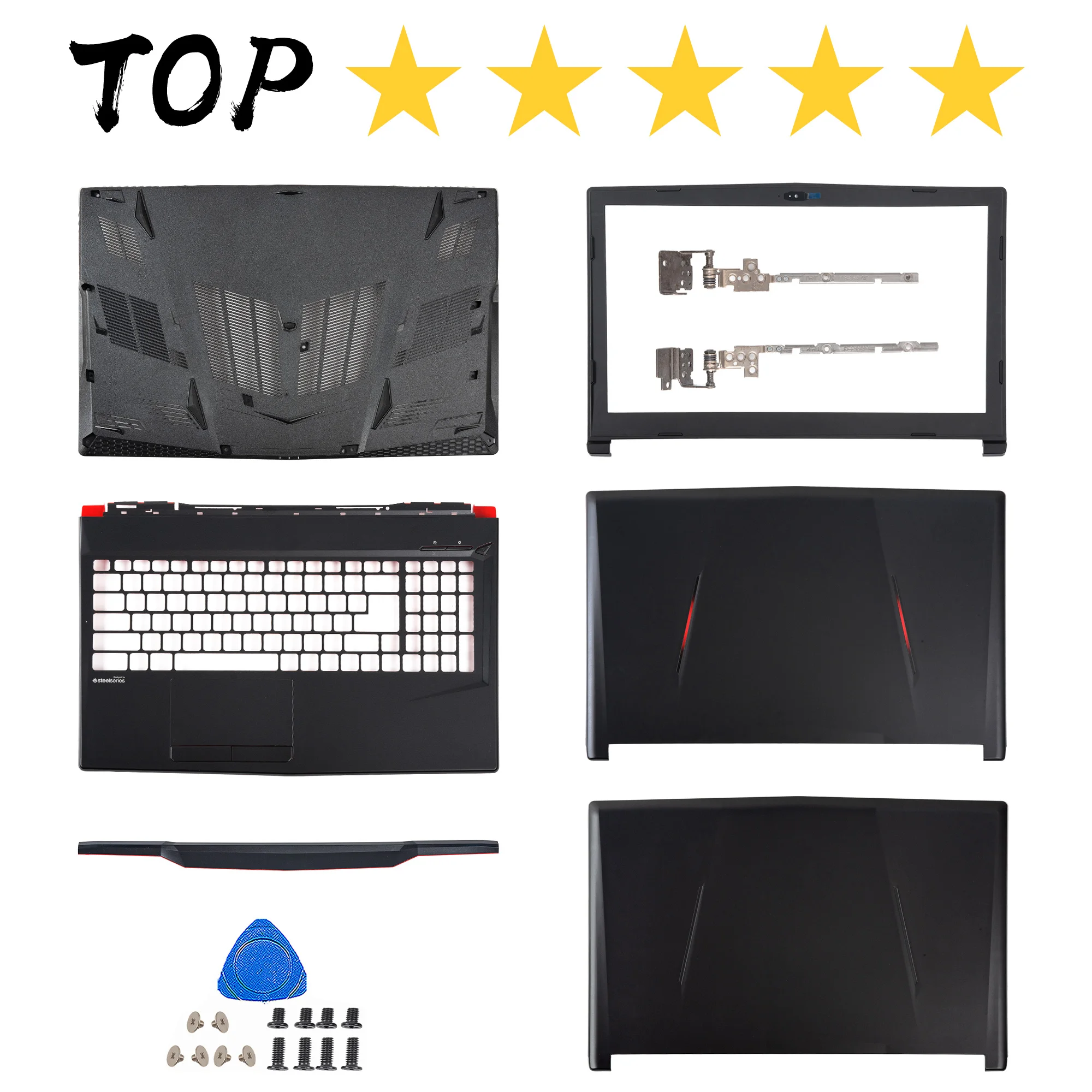 GL63 8SC/8RB/8RCS 9SC MS-16P7 MS-16P4 MS-16P5 LCD 뒷면 커버 베젤 대문자 하단 케이스 교체 용..