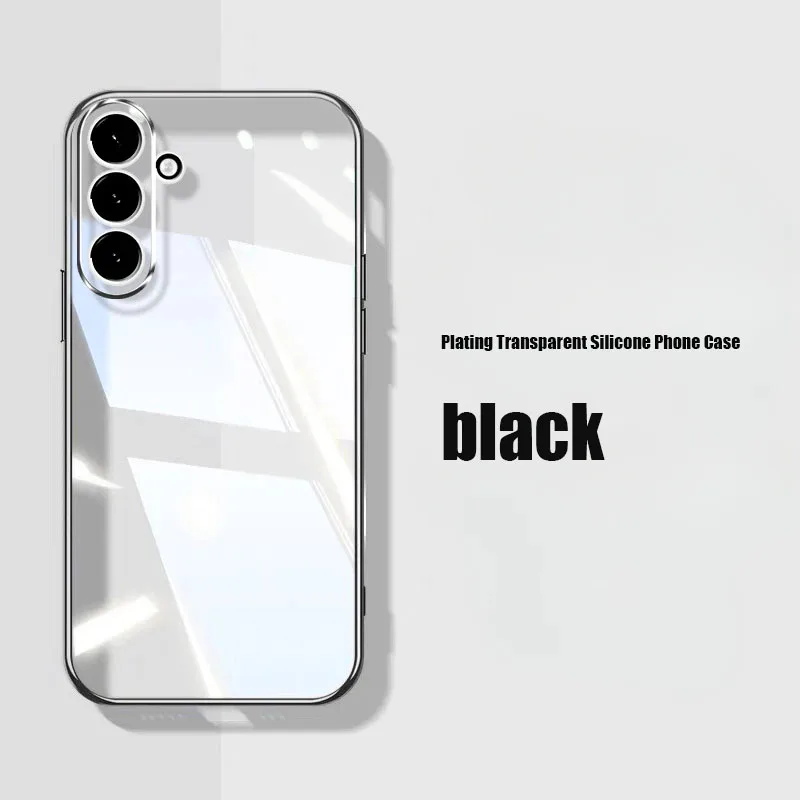 Luxury Glitter Plating Transparent Soft Phone Case