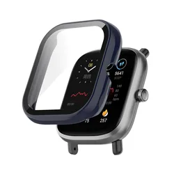 Enhanced PC Protective Cover - Full Screen Protector Case for Smartwatch Protection (Midnight Blue)