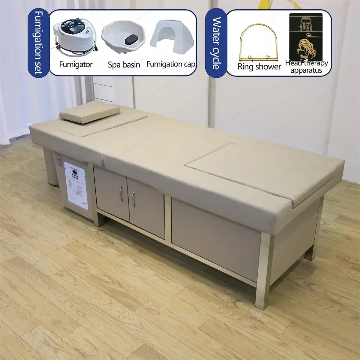 XinSheng Thai Massage Table Head Therapy Bed Head SPA Shampoo Beds Beauty Salon Furniture Sofa Barber Hair Washing Equipment