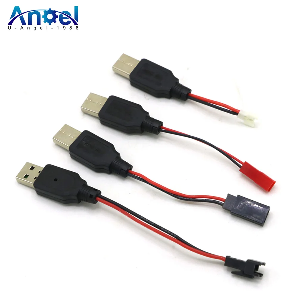 RCUSBCharging37VLithiumBatteryChargerCableUSBtoJSTSMFutaba