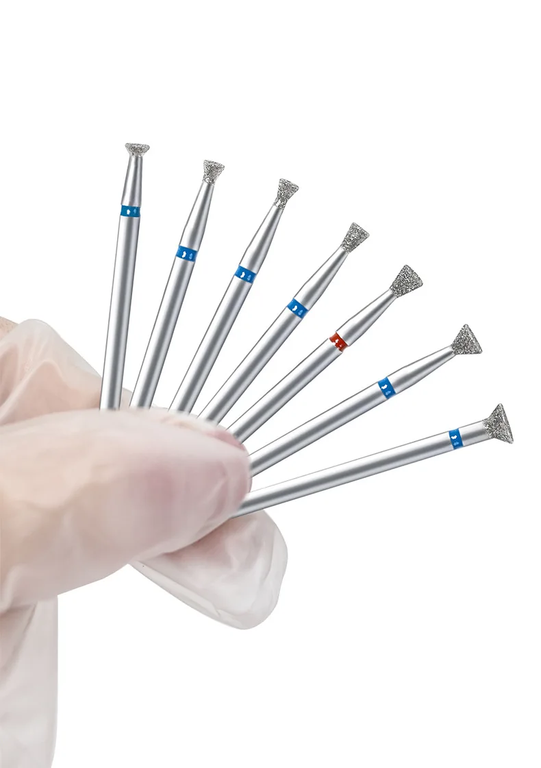 Description Picture 3 of item7Pcs/Set Diamond Nail Drill Bit Cuticle Clean Remove Glue Overflow Nail Edge Trimming Tool  Manicure Accessories