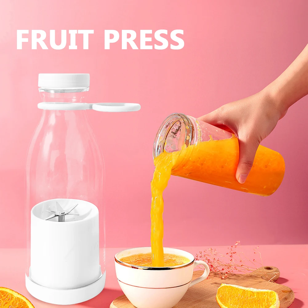 6 Blades Portable Small Electric Juicer Mug Fruit Automatic