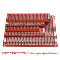 25Pcs White PCB Prototype Board Circuit Protoboard Universal Stripboard Prototyping 2X8 3X7 4X6 5X7 7X9cm 5Pcs Each Mixed - Image 3
