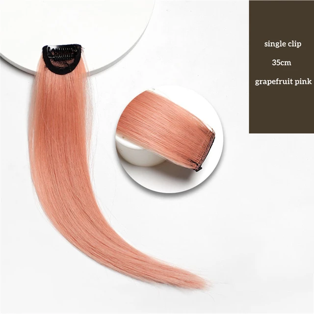 VaaJee Synthetic Clip Wigs Women Heat Resistant Straight Hair Extensions With Clips Multicolor Crochet Braid Hair For Teen Girls E