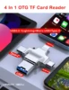 4 In 1 OTG TF Card Reader Adapter Type-C Lighting Micro USB USB3.0 All In 1 for iPhone Android Huawei Samsung Xiaomi Laptop PC 1