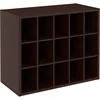 15 Cube Stackable Storage Organizer for Shoes, Bags, Crafts, Hobbies with Wood Shelves, for Closet, Entryway or Mudroom 1