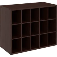 15 Cube Stackable Storage Organizer for Shoes, Bags, Crafts, Hobbies with Wood Shelves, for Closet, Entryway or Mudroom 1