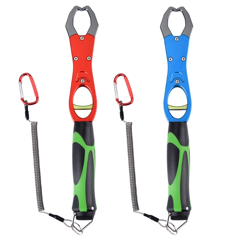 

Fish Lip Grabber Tool Gripper Aluminium Alloy Fish Gripper One Hand Control Great for Freshwater & Freshwater Fishing
