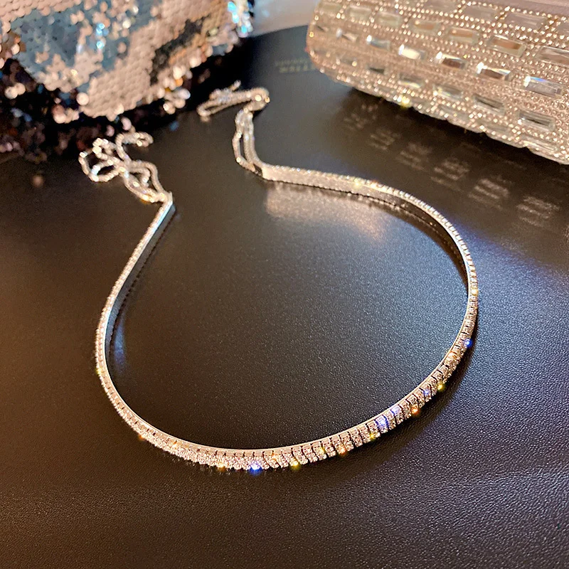 2022 Fashion Glänzende Strass Stirnbänder Für Frauen Haar Hoop Lange Quaste Haar Band Hoop Koreanische Stirnband Hochzeit Zubehör Geschenke – Detail 12