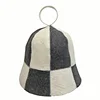 Natural wool felt sauna hat cap russian banya hat for men and women 5