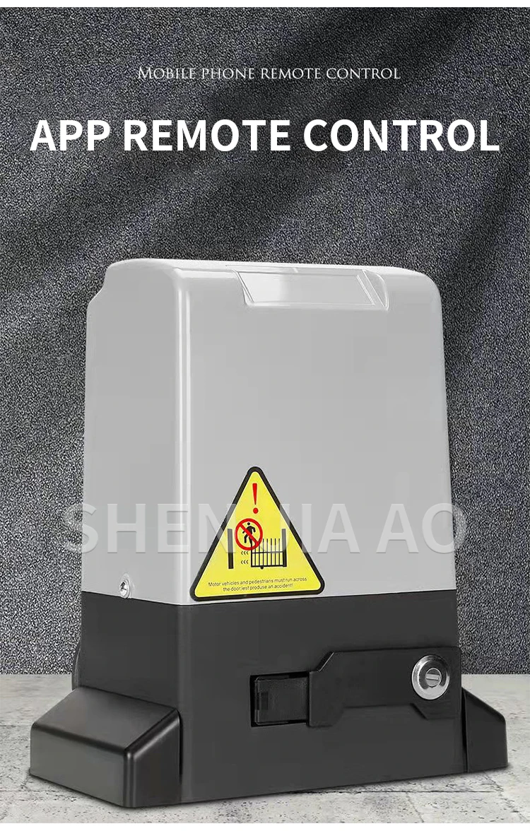 800KG Automatic Sliding Gate Opener Kit Door Electric 2 Keys 220V 4M Rail Gate O