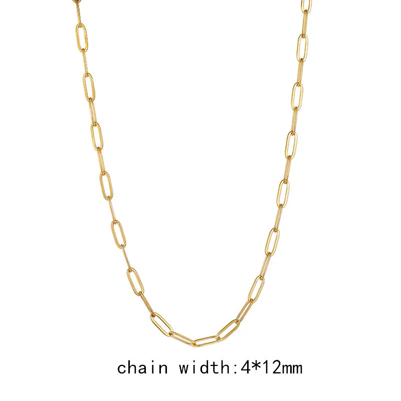 Fashion Necklace Stainless Steel Necklace Metal Necklace for Women Men