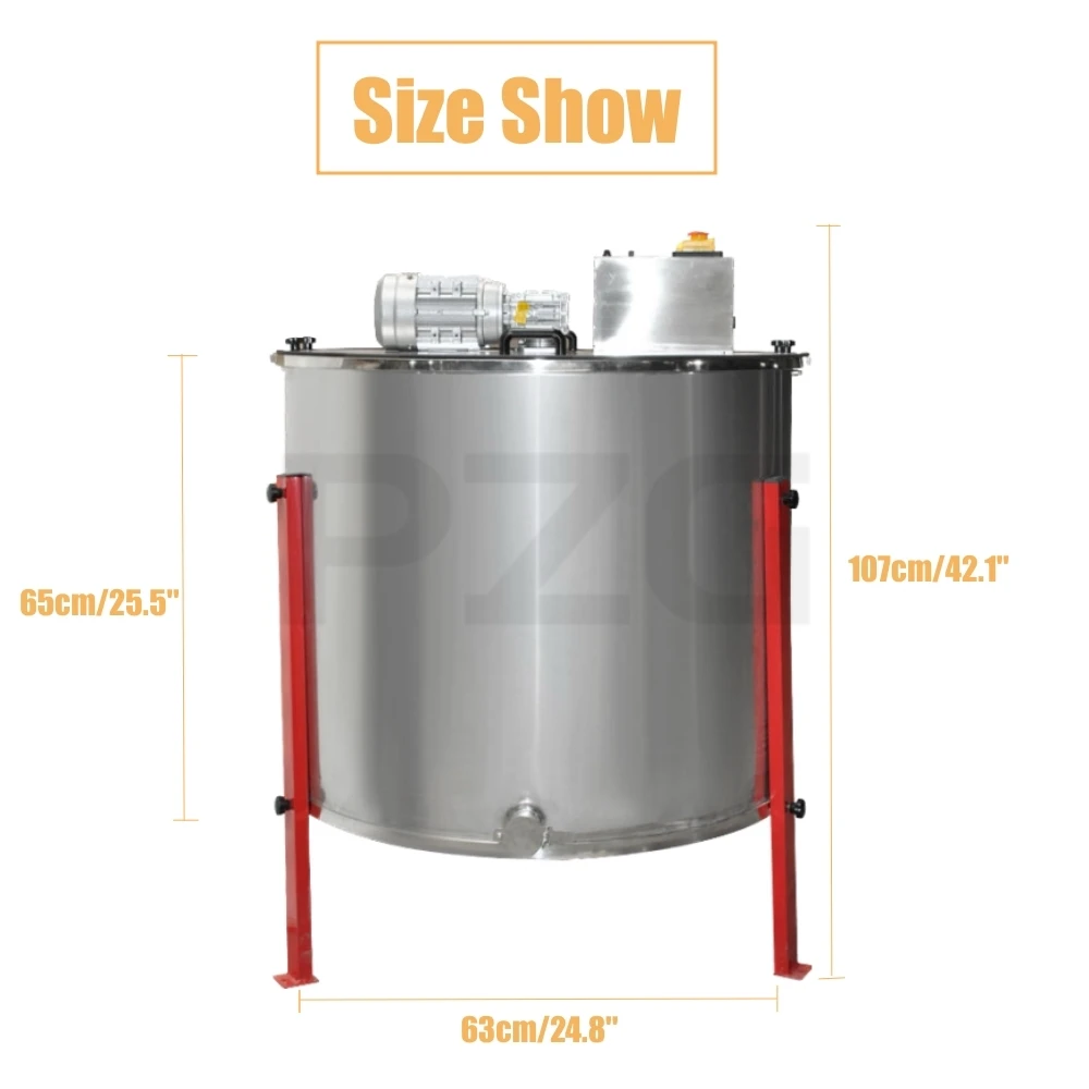 Beekeeping Electric 24 Frames Automatic Stainless Steel Honey Centrifuge Honey Extractor Machine 2