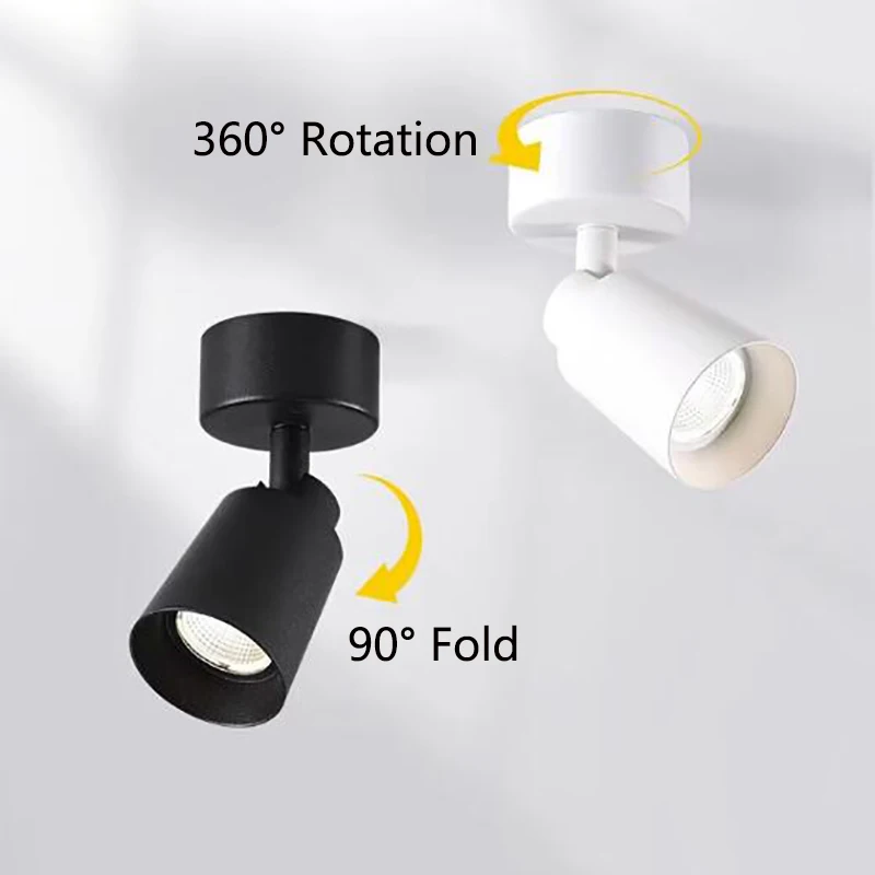 Led Mini Spot Light Wall Lamp 5W 7W 10W COB Surface Mounted Small Spotlights S3888dc4dce284457a210207e96f314b4E