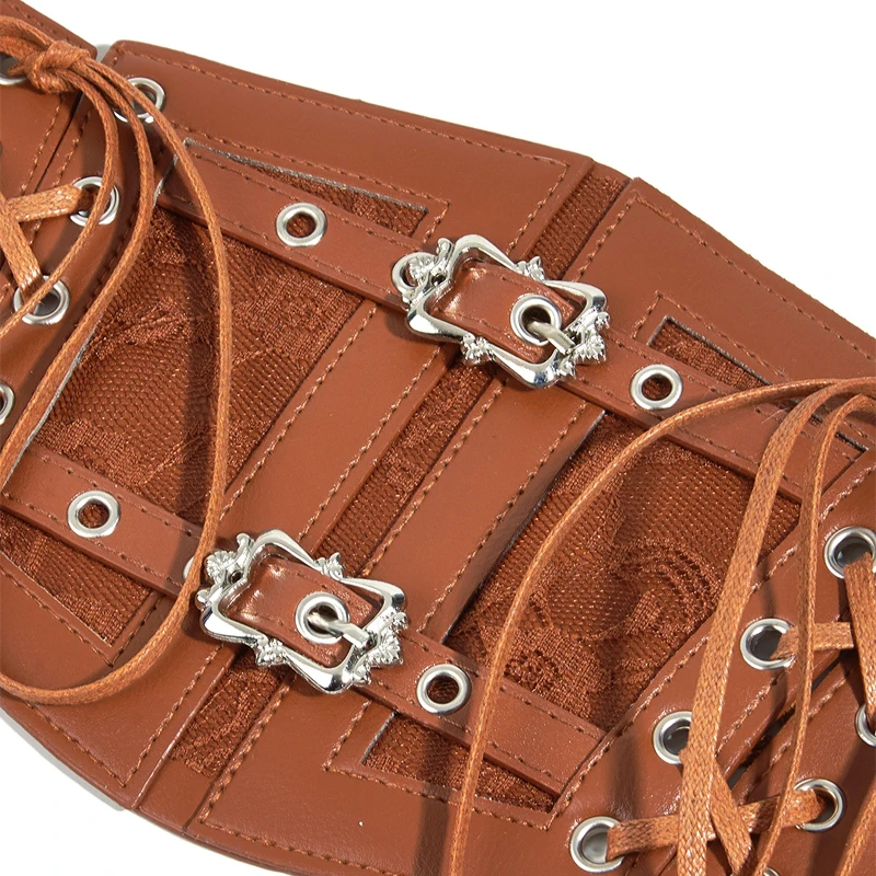 Elastic Vintage Pin Buckle Women Cummerbunds Girdle Belt