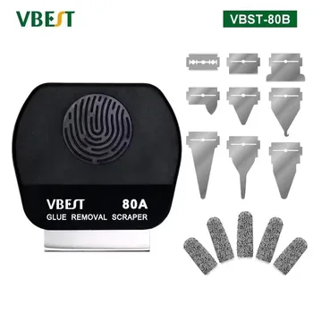 Kit di Riparazione Telefoni 9 in 1 con Raschietto Magnetico, Lame, Ditali Protettivi e Rimozione Adesivi Bifacciali per iPhone/Samsung