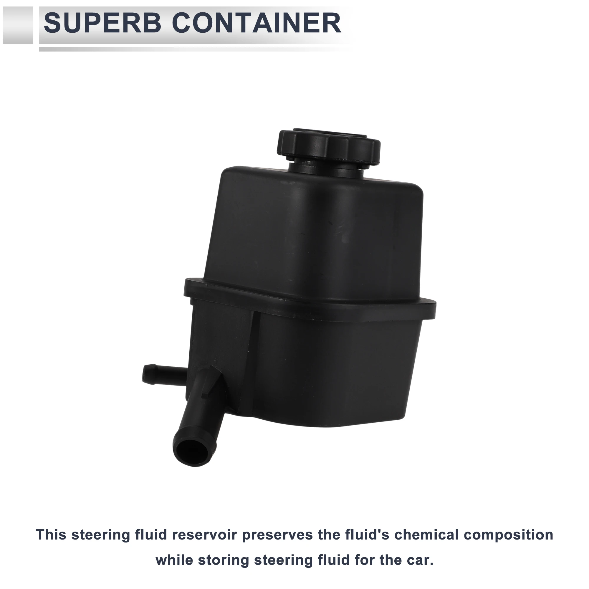 UXCELL Power Steering Reservoir for Chevrolet Camaro 2010 2011 2012 2013 2014 2015 No.92233427 1 Pc Black