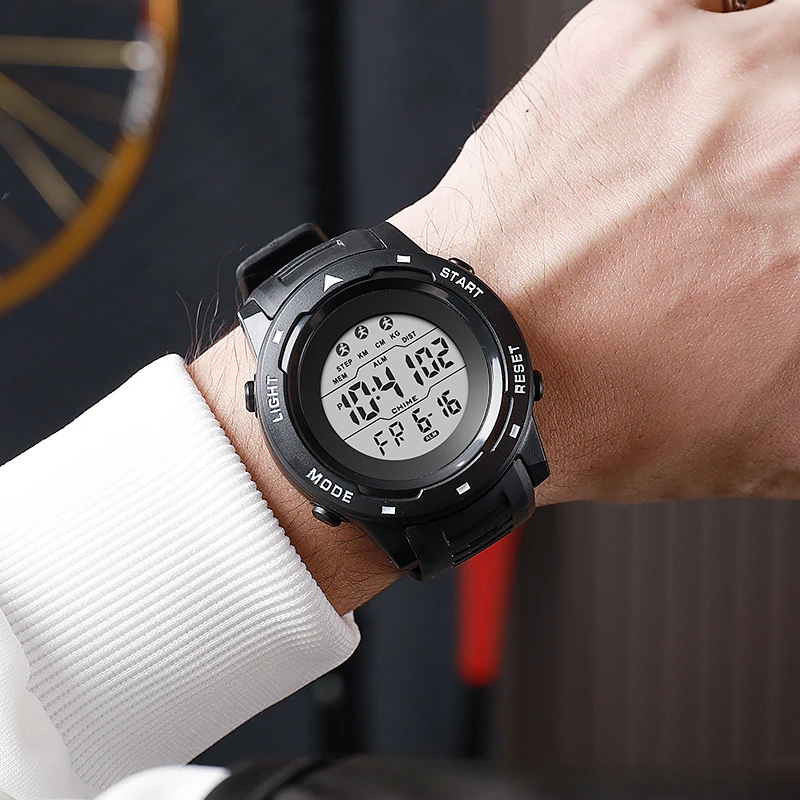 Couple Sports Electronic Watch Multi functional Large Screen Outdoor Watch