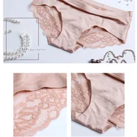 Ensemble/lot de slips confortables en dentelle sans couture pour femmes, culotte ajourée, sous-vêtements taille basse, culotte de Sport douce, Lingerie Sexy pour dames 5