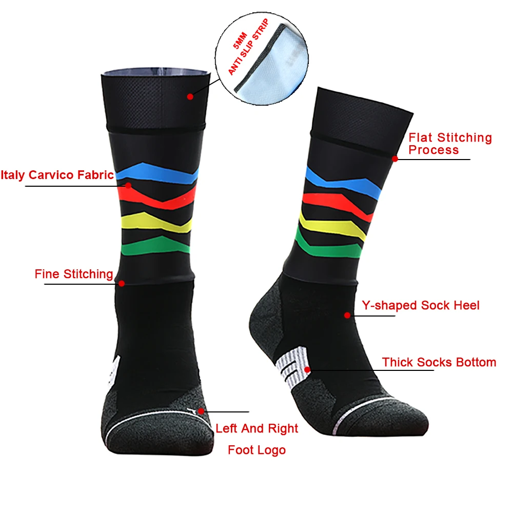 Sports Socks Cycling Socks Compression Socks Fitness Sports Socks Sport Socks Compression Sock Sport Anti Slip Bike Socks Bicycle Men and Women Sports Socks Racing Cycling
