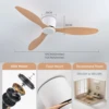 IRALAN  42 52 Inch Ceiling Fans No Light DC Motor Remote Control Cooling Fans Low Floor Ceiling Fan Silent large home fan 6