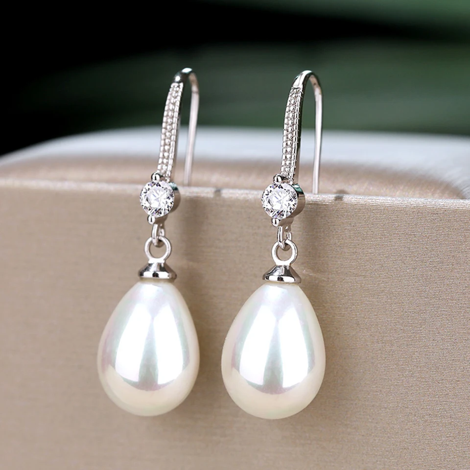 Orecchini Pendenti YAZILIND In Argento 925 Con Perle Gialle A Forma Di Fiore, Eleganti E Femminili, Regalo Perfetto Per Compleanno E Natale Per Donna