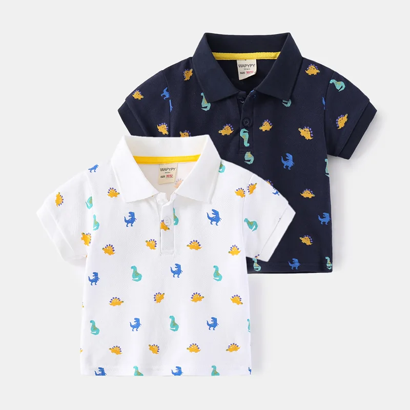 Polo T shirts for Children's Summer Outfit Boys Dinosaur Lion Car Rocket Full Print Short Sleeve Clothes Tops Kids Tees 1 3 5 7Y 7 Polo T shirts for Children's Summer Outfit Boys Dinosaur Lion Car Rocket Full Print Short Sleeve Clothes Tops Kids Tees 1 3 5 7Y
